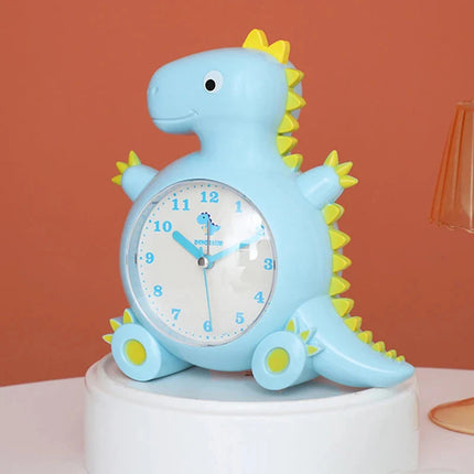 Analogt vækkeur formet som dinosaur