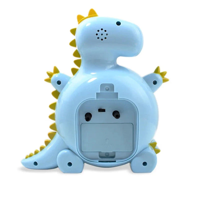 Analogt vækkeur formet som dinosaur