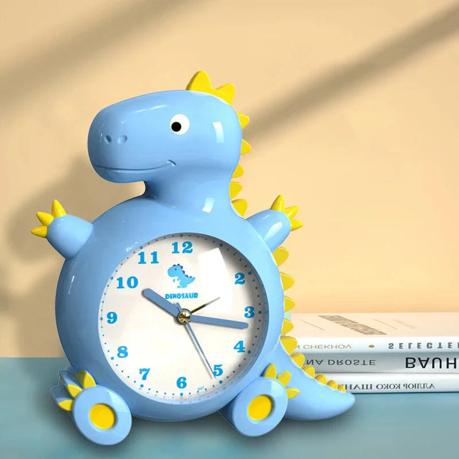 Analogt vækkeur formet som dinosaur