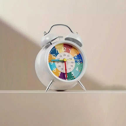 Farverigt analogt vækkeur til børn