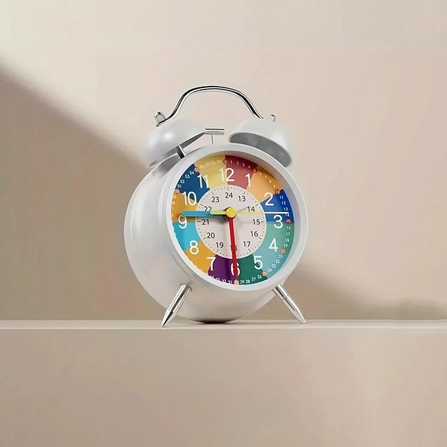 Farverigt analogt vækkeur til børn