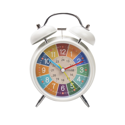 Farverigt analogt vækkeur til børn