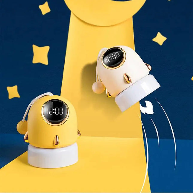Digitalt raket vækkeur til børneværelset