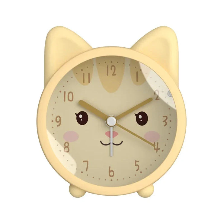 Sødt analogt katte vækkeur til piger