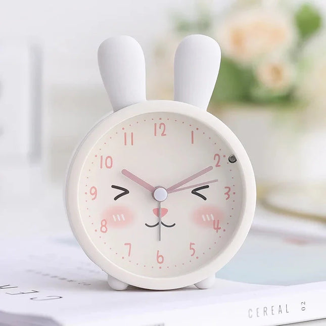 Sødt analogt kanin vækkeur til piger