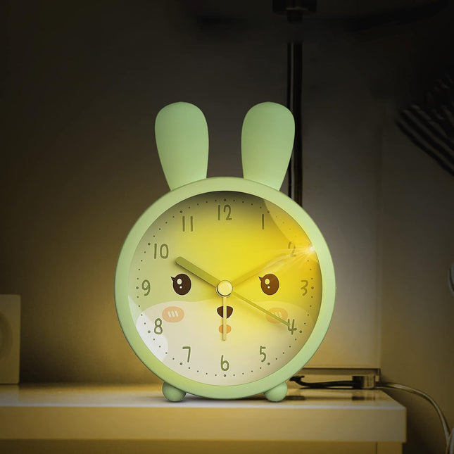 Sødt analogt kanin vækkeur til piger