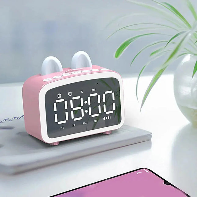 Smart digitalt kanin vækkeur med Bluetooth