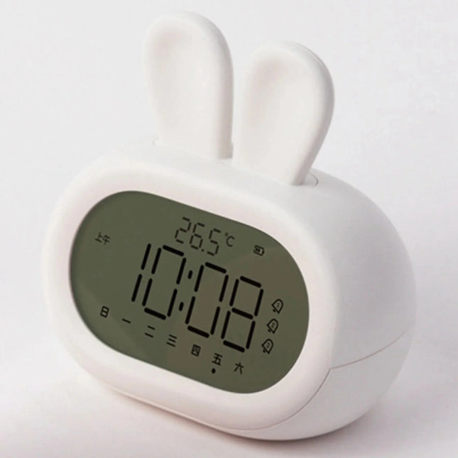 Sødt kanin vækkeur med natlampe funktion