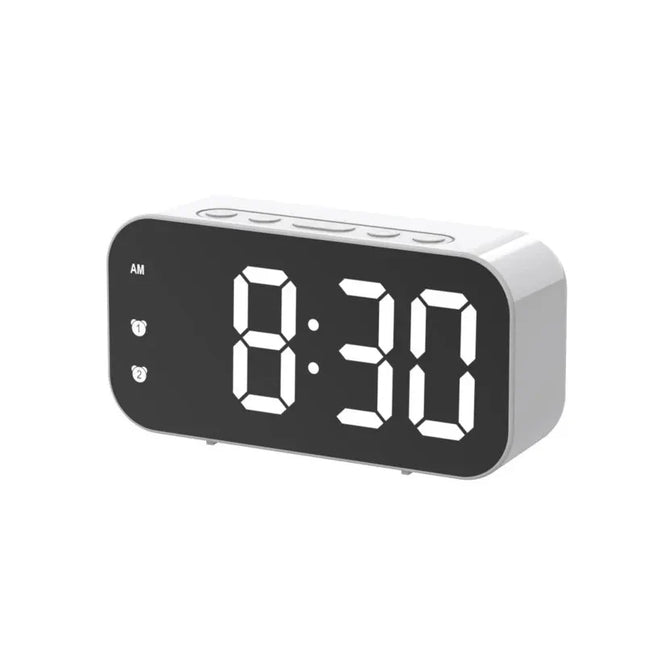 Moderne digitalt spejl vækkeur med LED