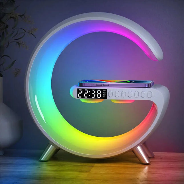 Vækkeur lampe med Bluetooth musikafspiller