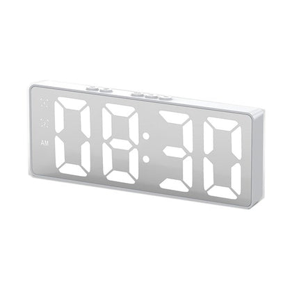 Trådløst LED vækkeur med spejl display