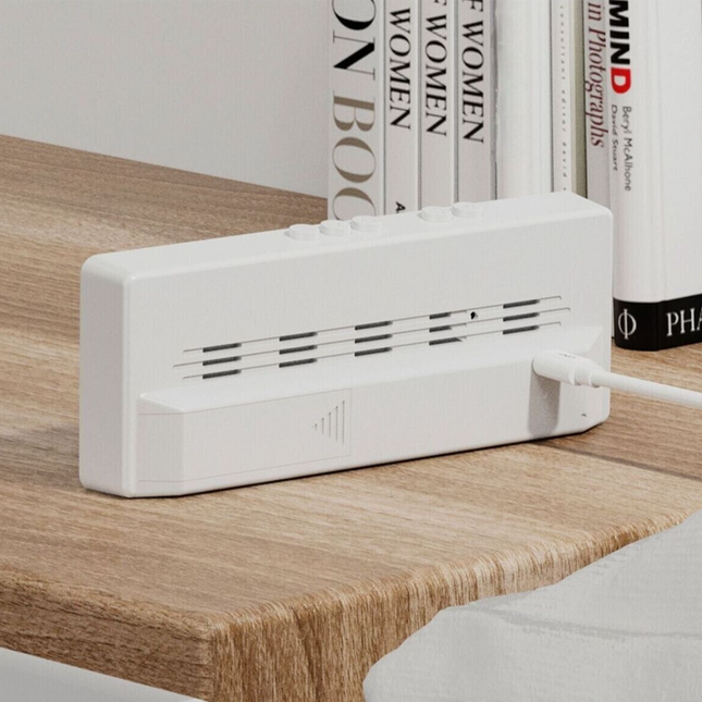 Trådløst LED vækkeur med spejl display