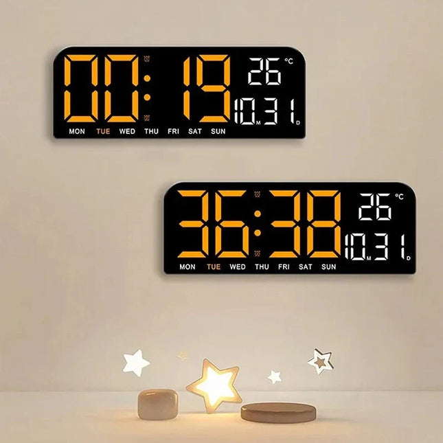 Digitalt LED vækkeur med ledning