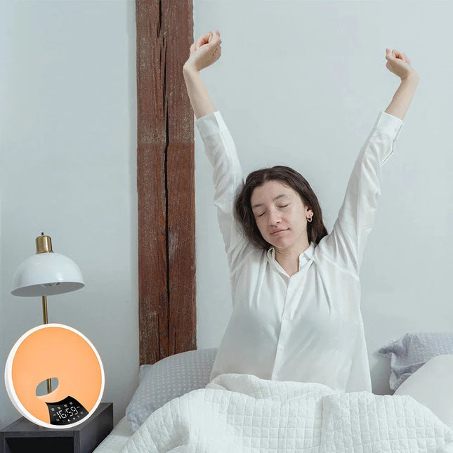 Wake-up light med lysterapi og solopgang