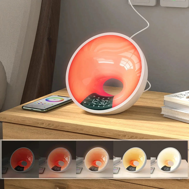 Wake-up light med lysterapi og solopgang