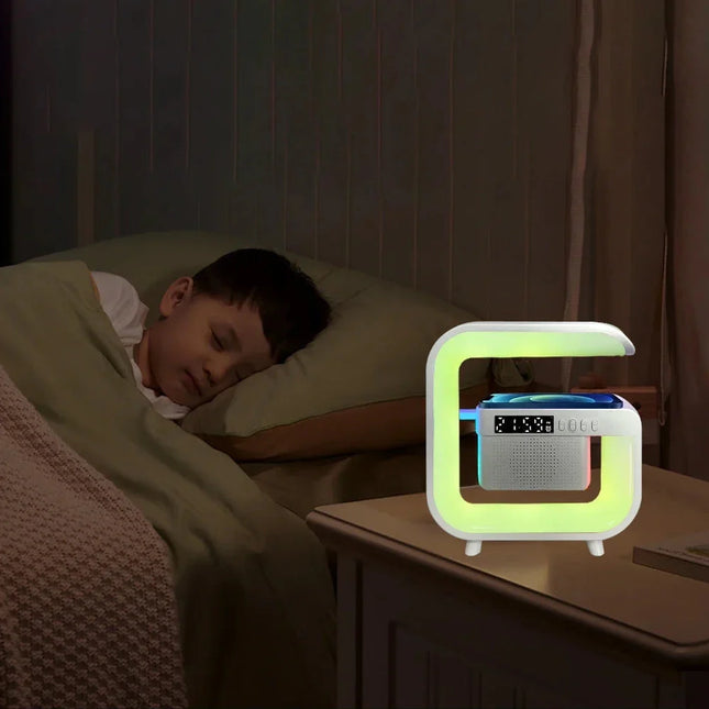Lysterapi vækkeur med Bluetooth og oplader