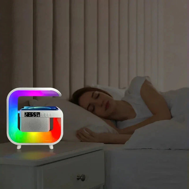 Lysterapi vækkeur med Bluetooth og oplader