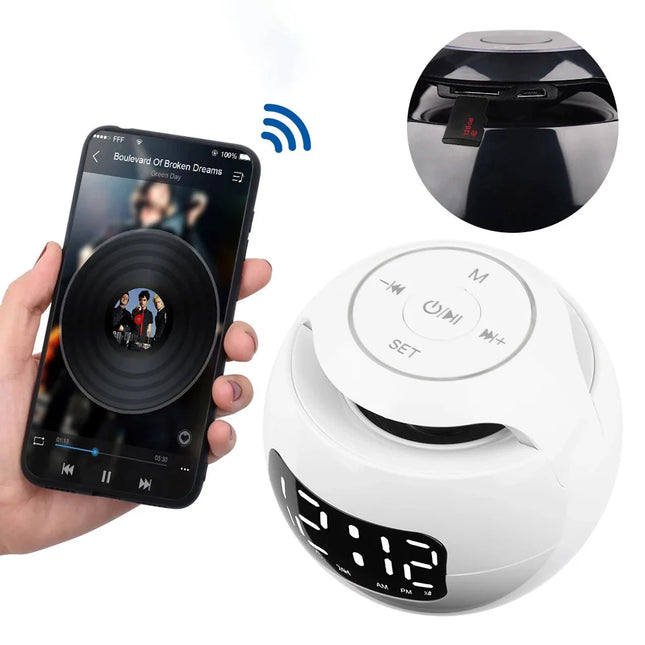 Lysterapi vækkeur med dobbelt alarm