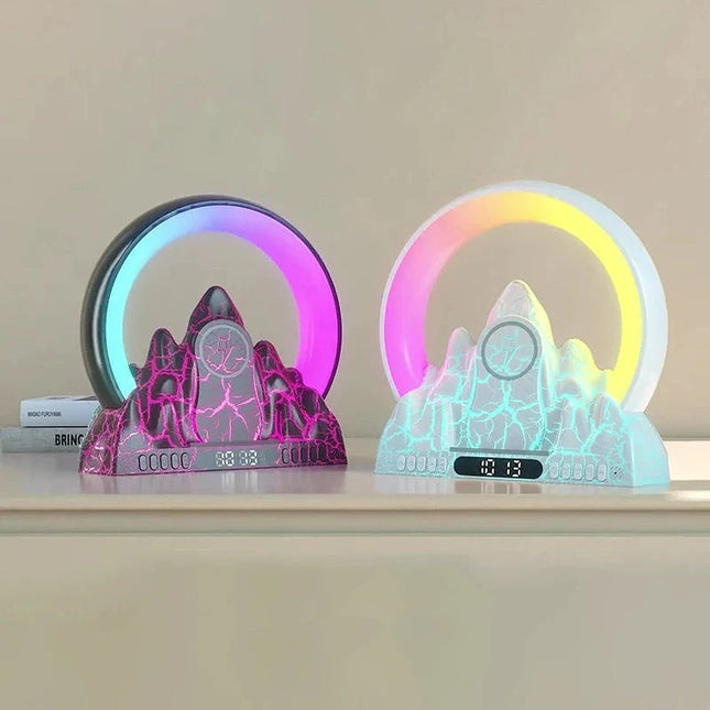 Lysterapi natlampe med vækkeur til børn