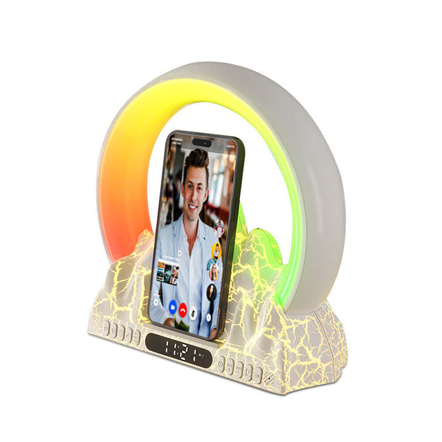 Lysterapi natlampe med vækkeur til børn