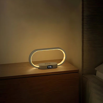 Moderne lysterapi lampe med vækkeur