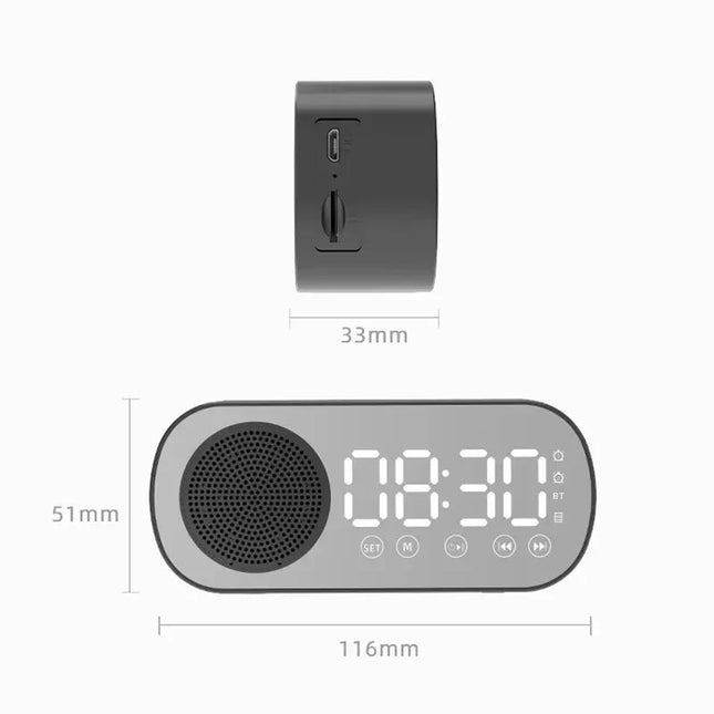 Digitalt vækkeur med radio og Bluetooth