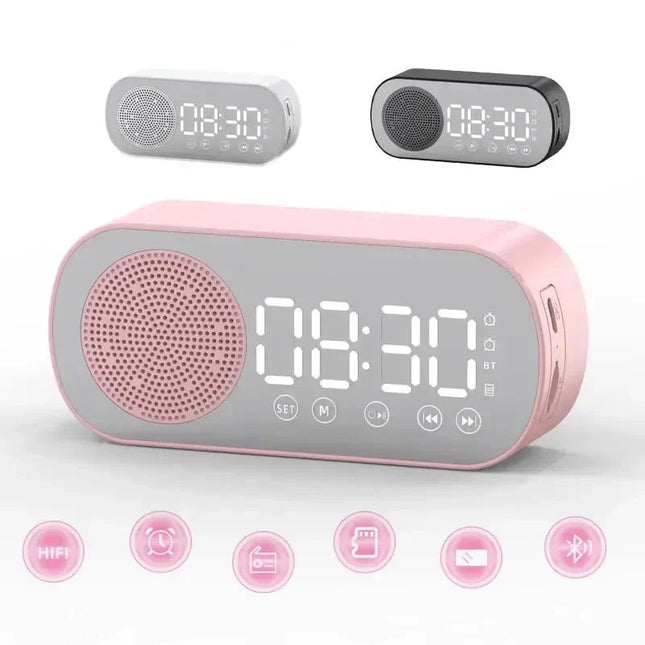 Digitalt vækkeur med radio og Bluetooth
