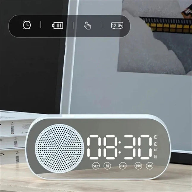 Digitalt vækkeur med radio og Bluetooth