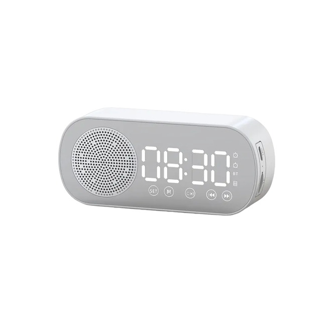 Digitalt vækkeur med radio og Bluetooth