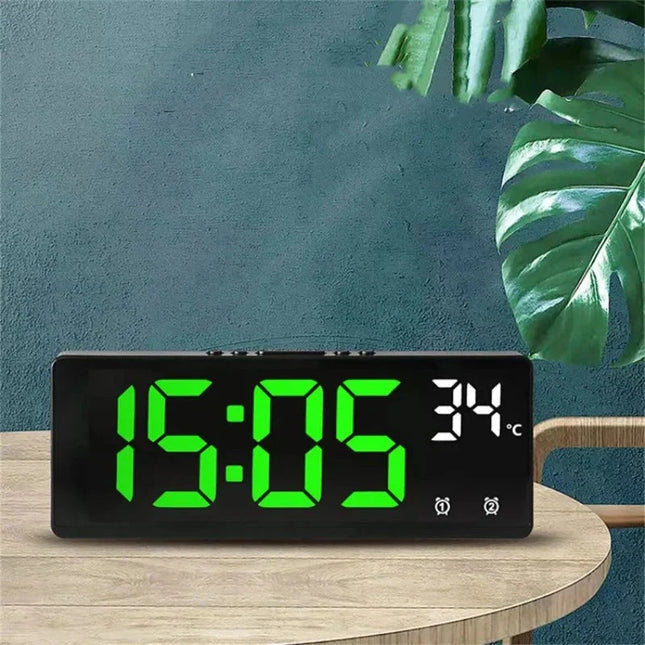 Digitalt LED vækkeur til soveværelset