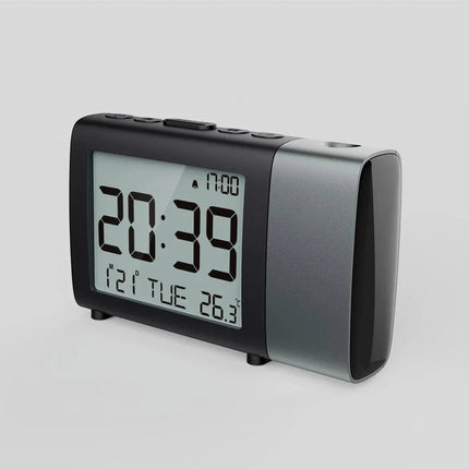 Batteridrevet vækkeur med projektor