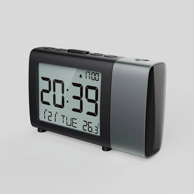 Batteridrevet vækkeur med projektor