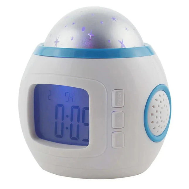 Vækkeur med stjerneprojektor til børn