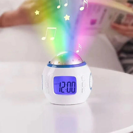 Vækkeur med stjerneprojektor til børn