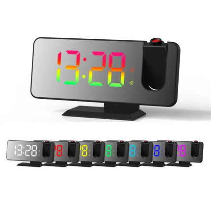 Netdrevet digitalt vækkeur med projektion