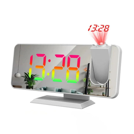 Netdrevet digitalt vækkeur med projektion