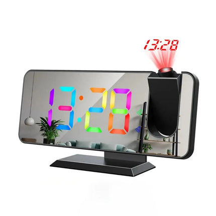 Netdrevet digitalt vækkeur med projektion