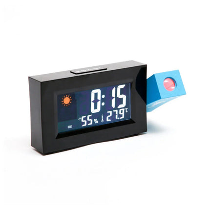 Vækkeur med projektor og termometer