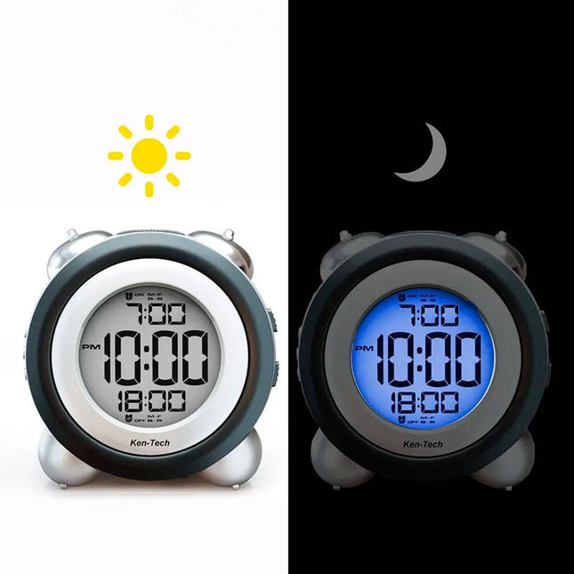 Vækkeur med høj alarm til sværtssovende