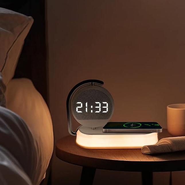 Wake-up light med trådløs oplader