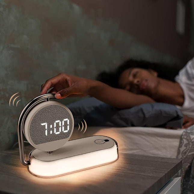 Wake-up light med trådløs oplader