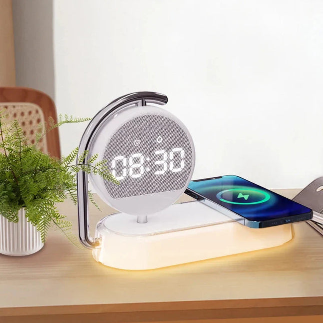 Wake-up light med trådløs oplader
