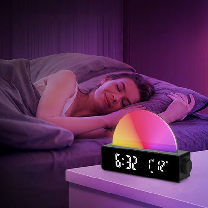 Vækkeur med solopgang og solnedgang funktion