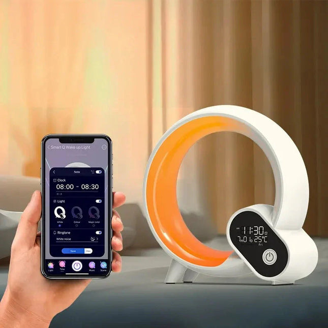 Vækkeur med lys og beroligende naturlyde