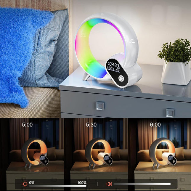 Vækkeur med lys og beroligende naturlyde