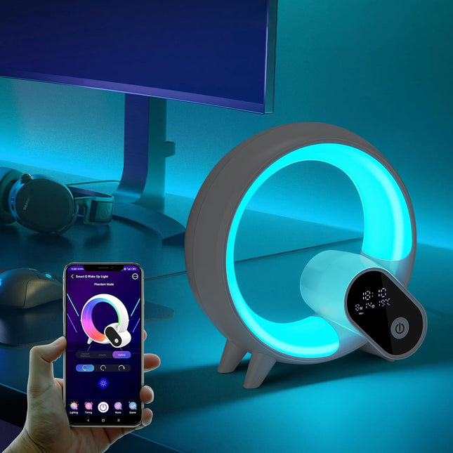 Vækkeur med lys og beroligende naturlyde