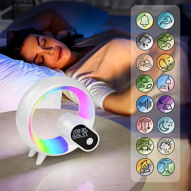 Vækkeur med lys og beroligende naturlyde