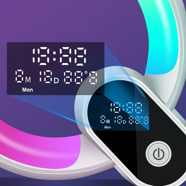 Vækkeur med lys og beroligende naturlyde