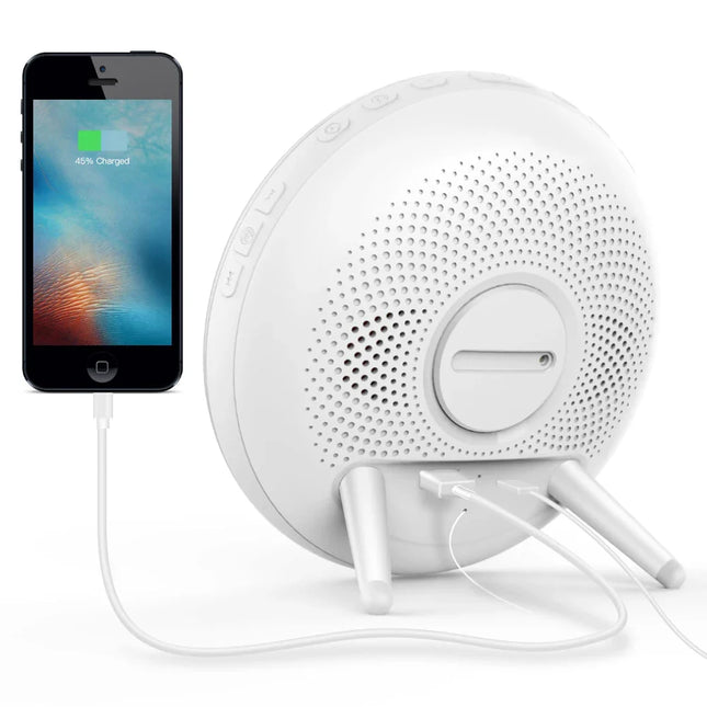 Wake-up light vækkeur med USB-opladerport