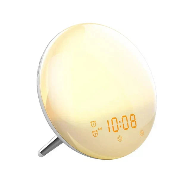 Wake-up light vækkeur med USB-opladerport